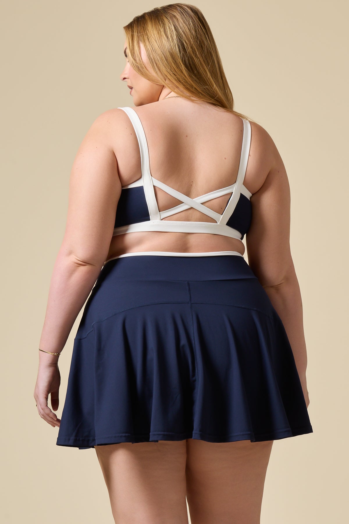 Crisscross Hourglass® Twirl Skort - Cosmic Navy Contrast