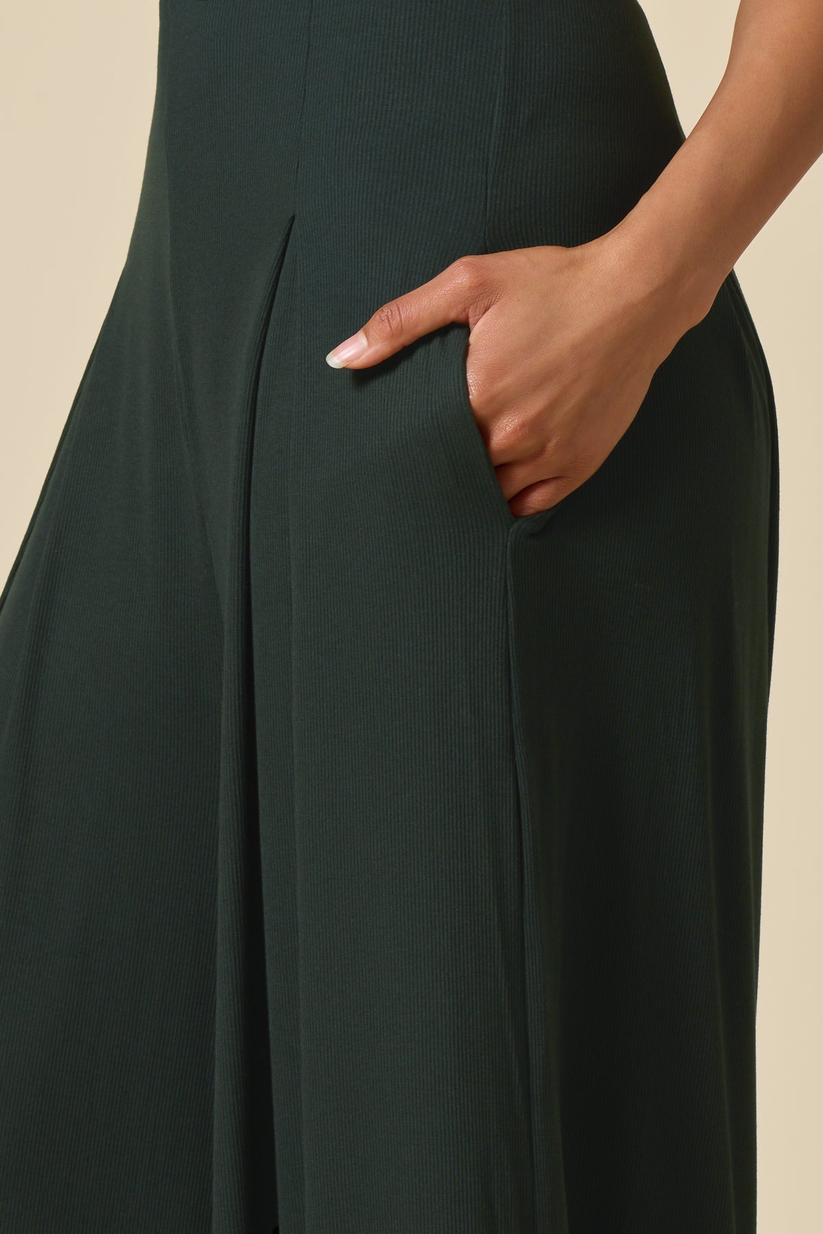 Mockneck Go With The Flow Jumpsuit - Deep Forest