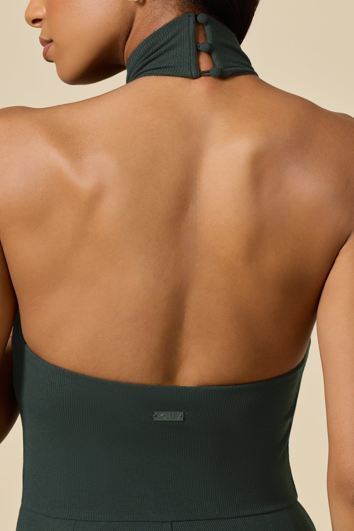 Mockneck Go With The Flow Jumpsuit - Deep Forest