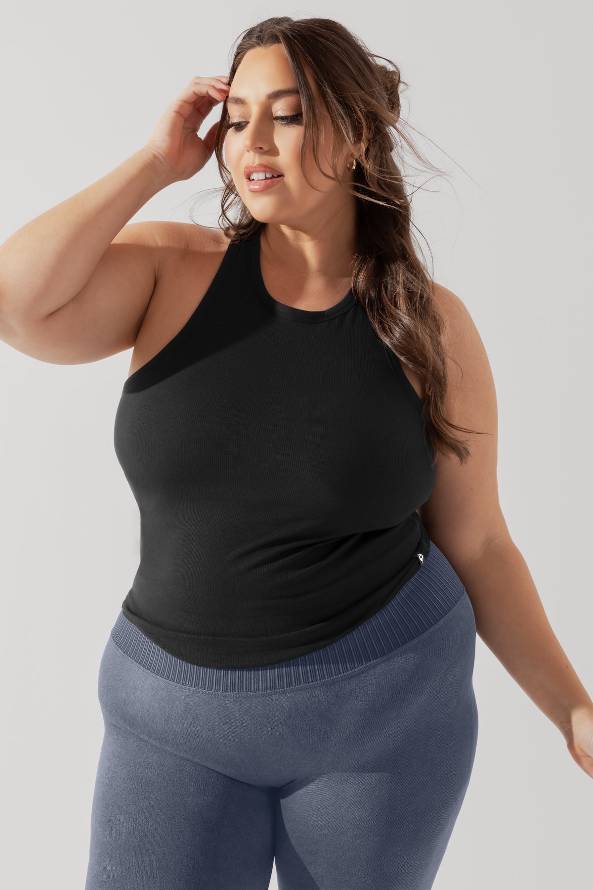 Not Your Typical Tank (Built-in Bra) - Black