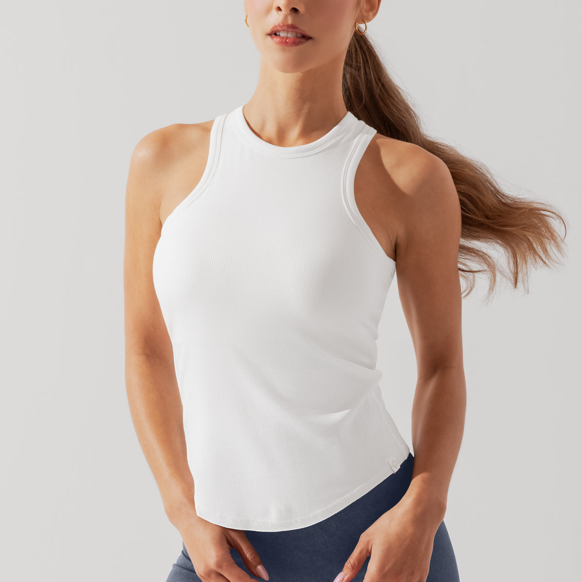 Not Your Typical Tank (Built-in Bra) - White