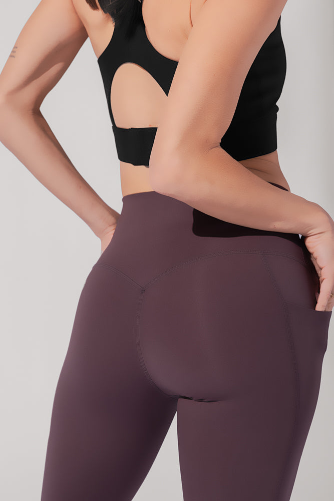 Anti-Cameltoe Supersculpt Legging with Pockets - Forestwood by POPFLEX®
