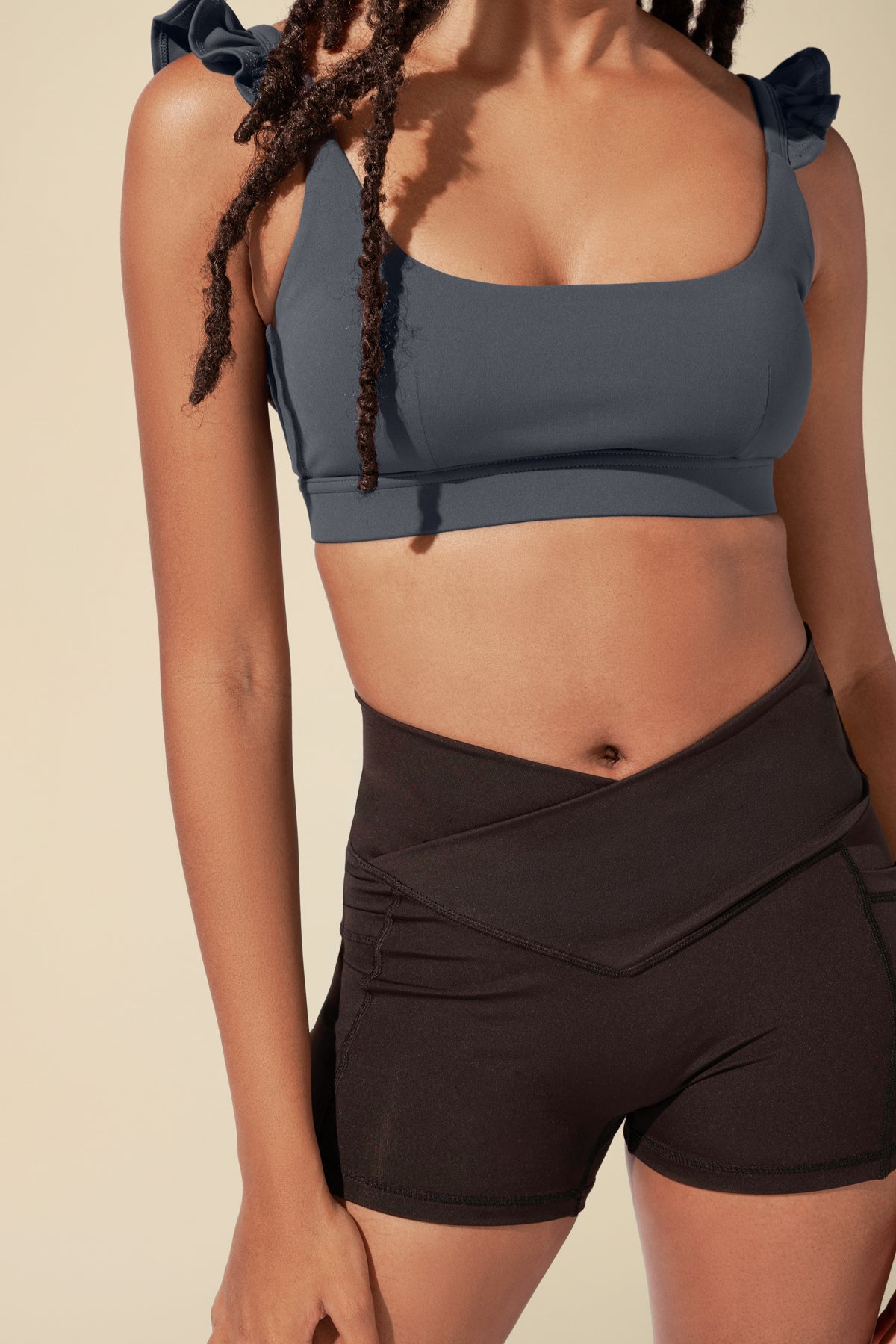 Crisscross Hourglass® Booty Short - Black – POPFLEX®