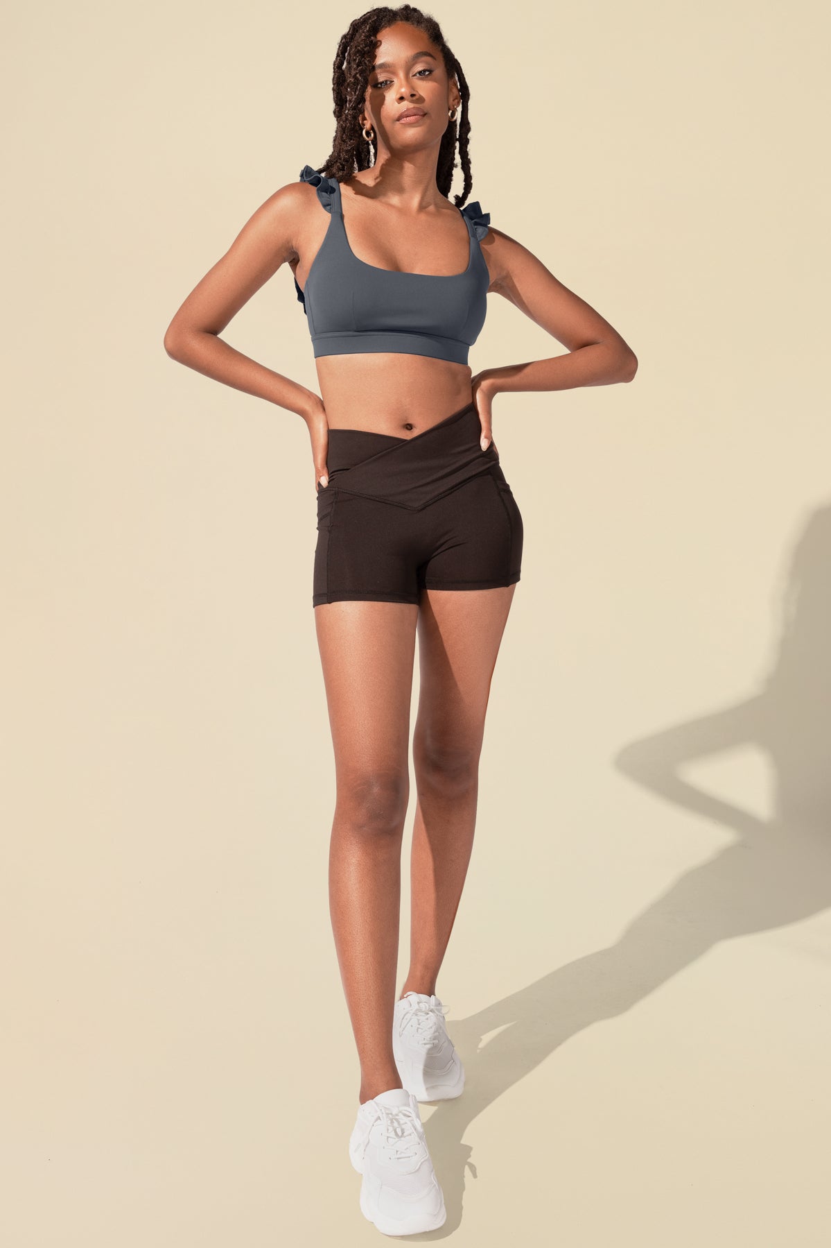Crisscross Hourglass® Booty Short - Black – POPFLEX®