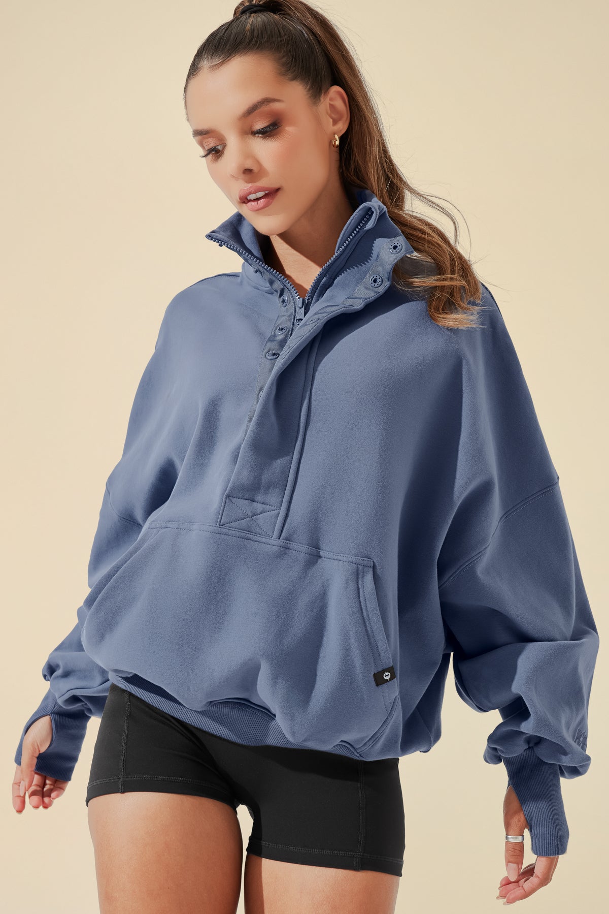 Ooey Gooey Half Zip Sweater Dusk