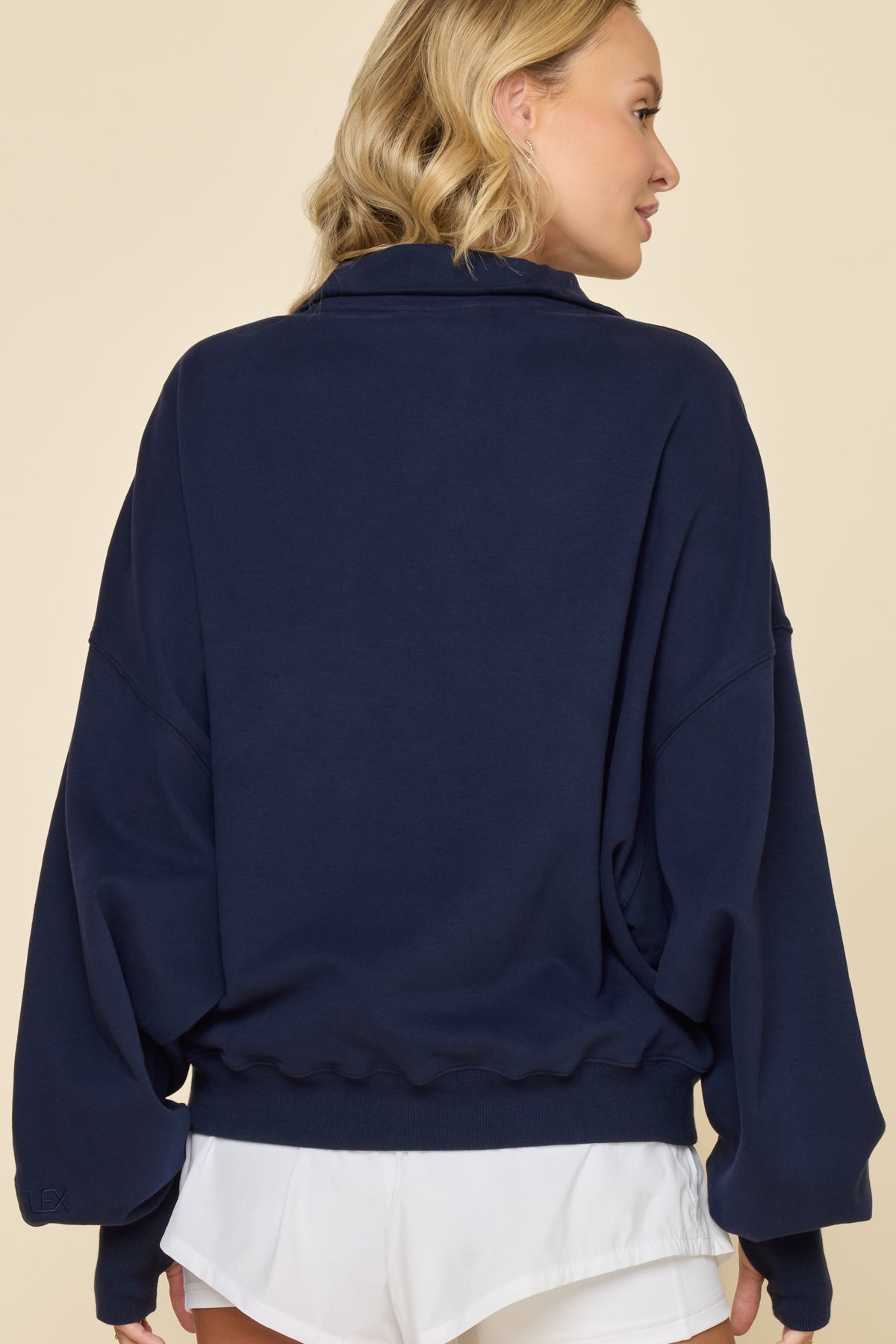 Ooey Gooey Half Zip Sweater - Cosmic Navy