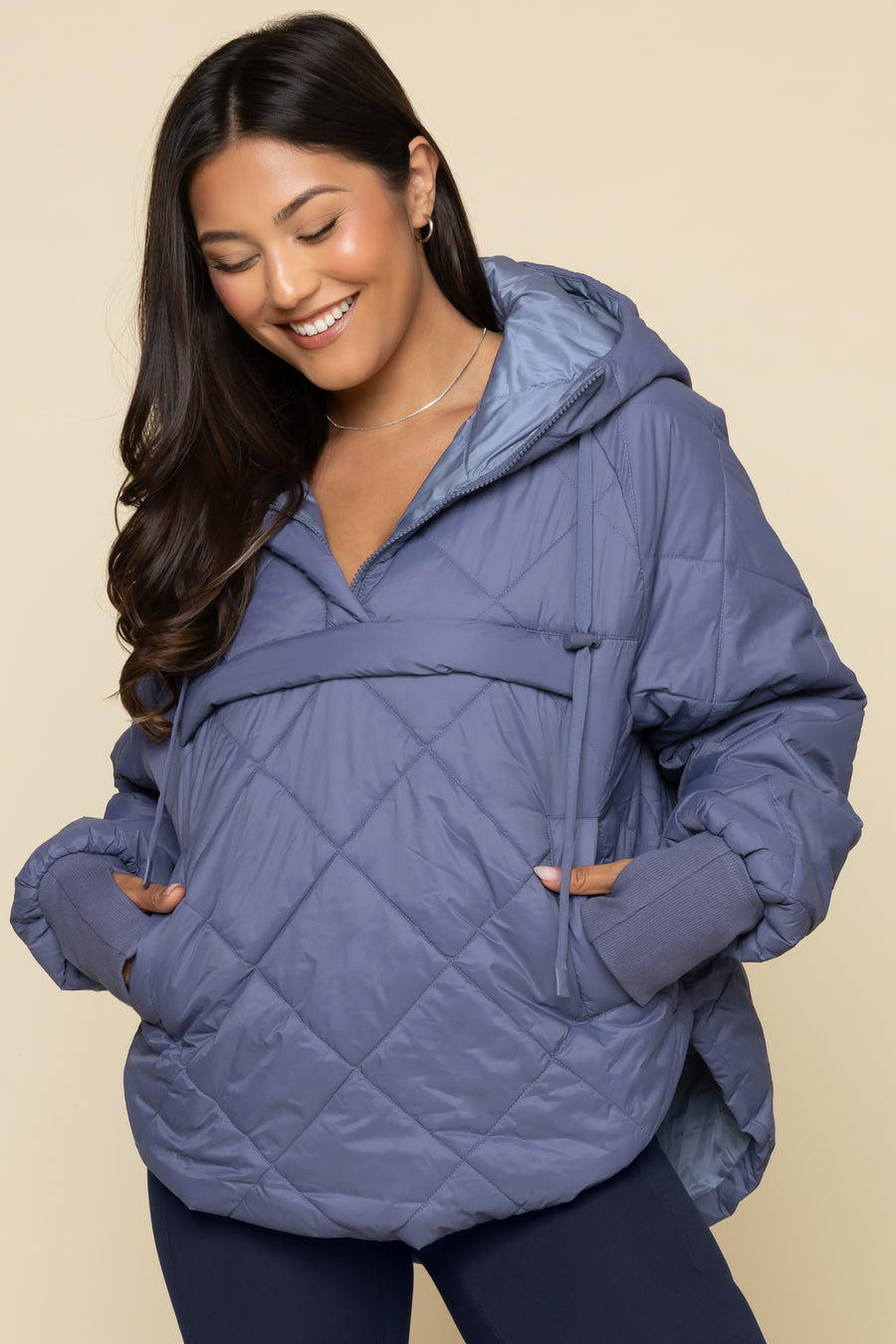 Pillow Packable Puffer Jacket - Blue Haze