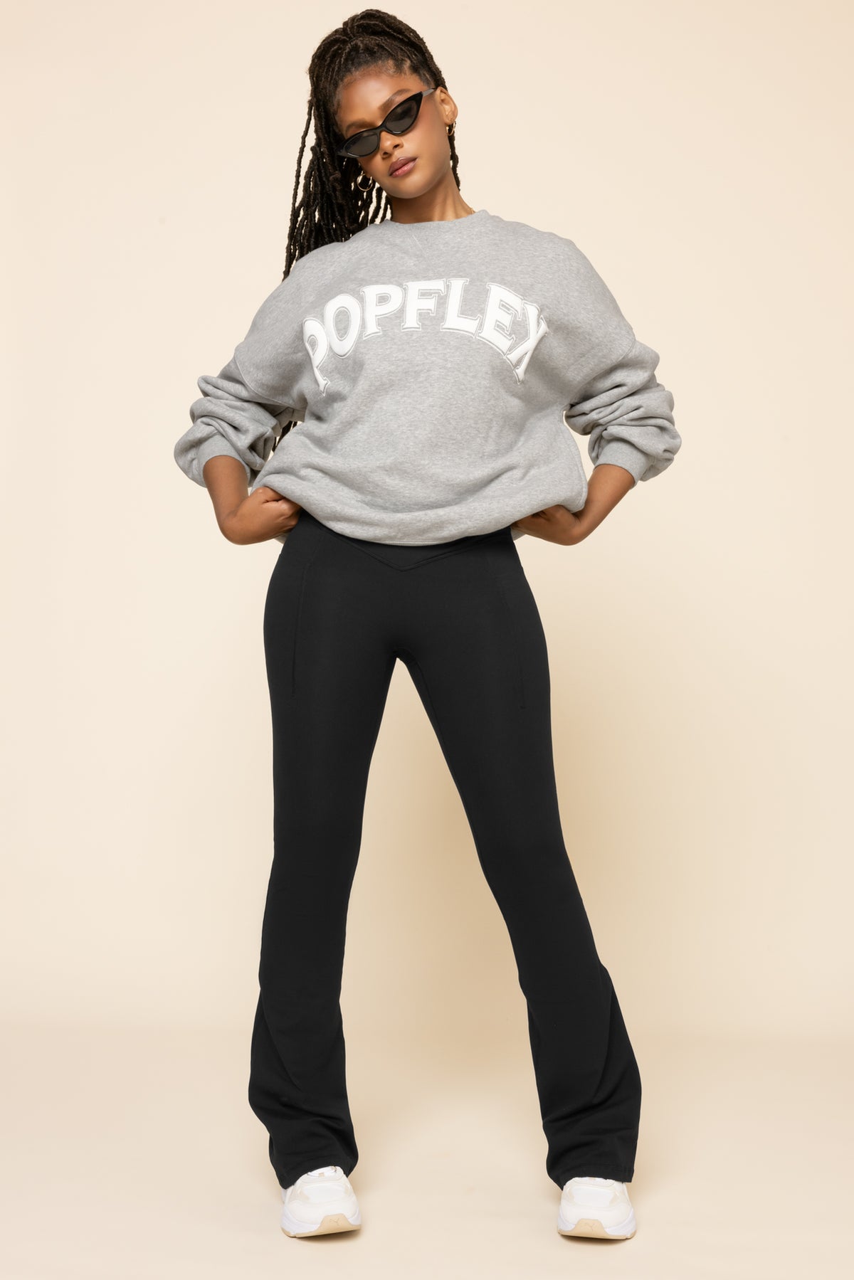 POPFLEX® Cloud Crewneck Sweater Heather Grey