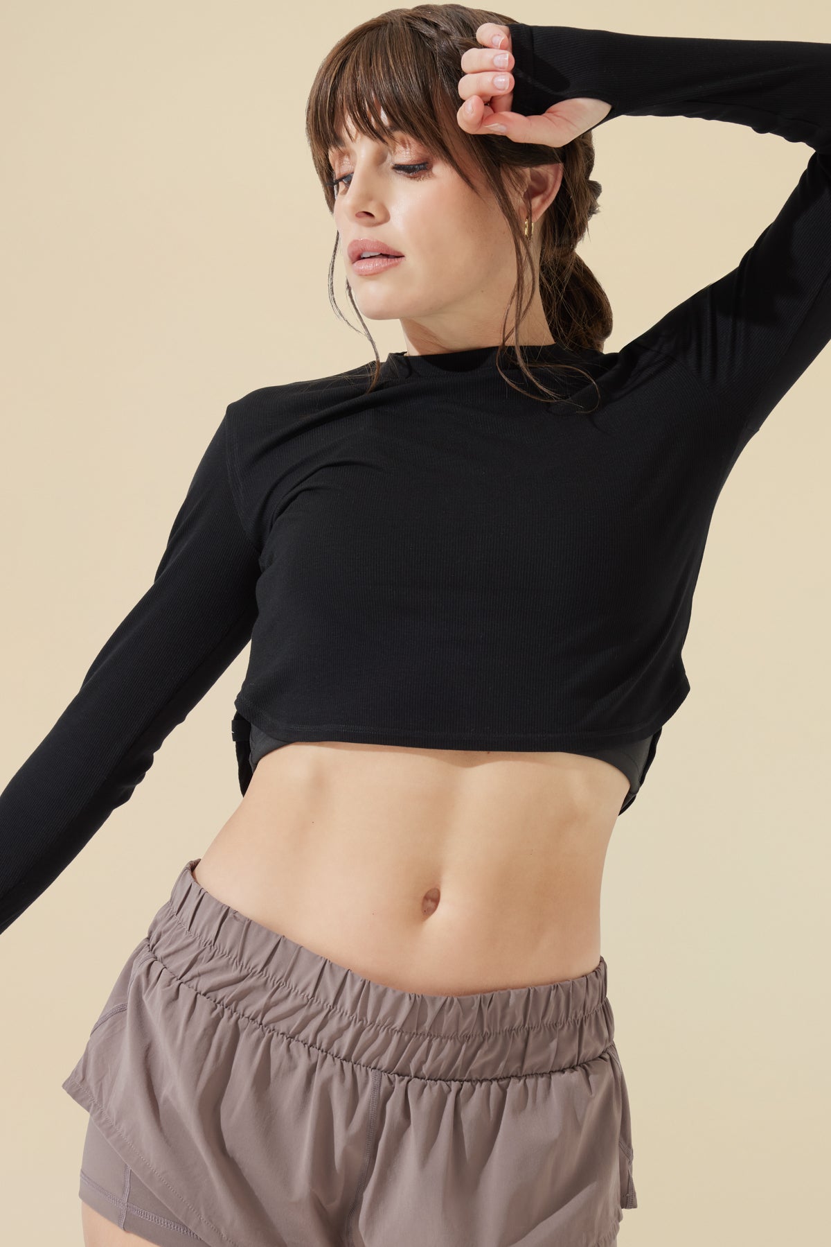 Refine Long Sleeve Top - Black – POPFLEX®