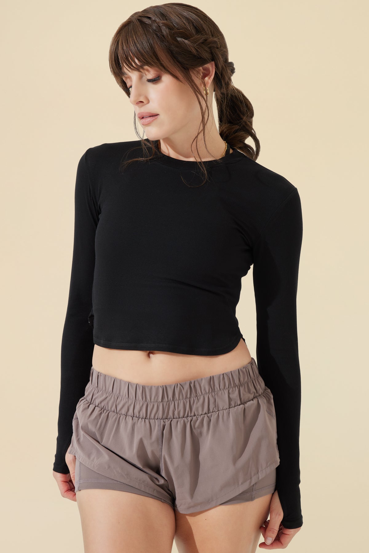 Refine Long Sleeve Top - Black – POPFLEX®