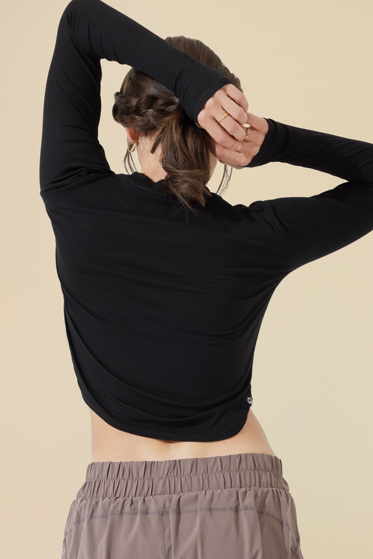 Refine Long Sleeve Top - Black – POPFLEX®