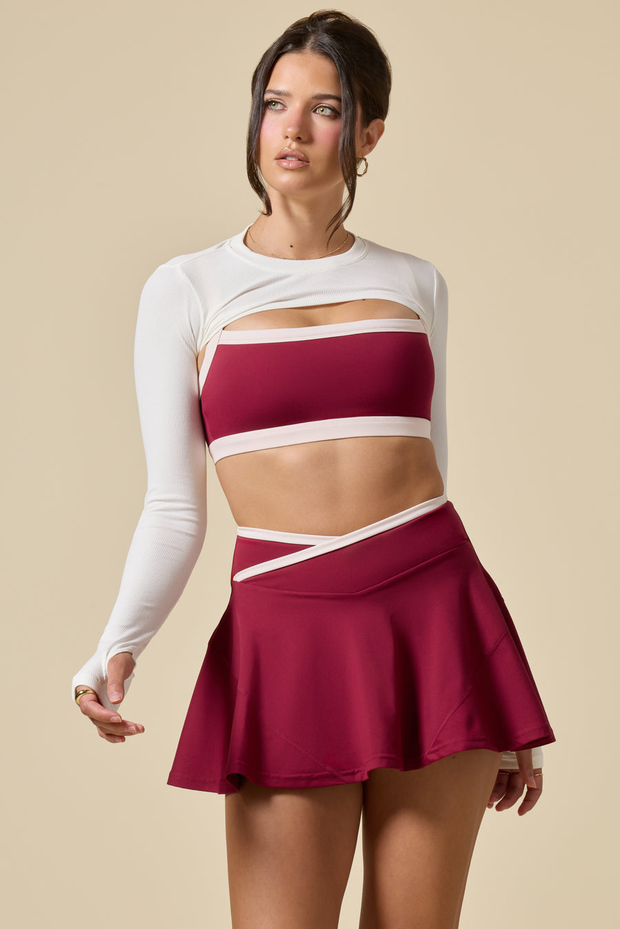Relevé Ribbed Shrug - Bright White
