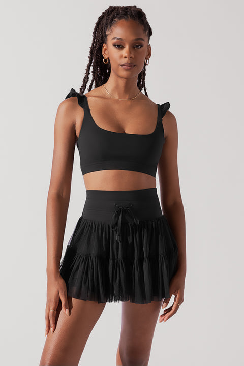 Romance Ruffle Bra - Black – POPFLEX®