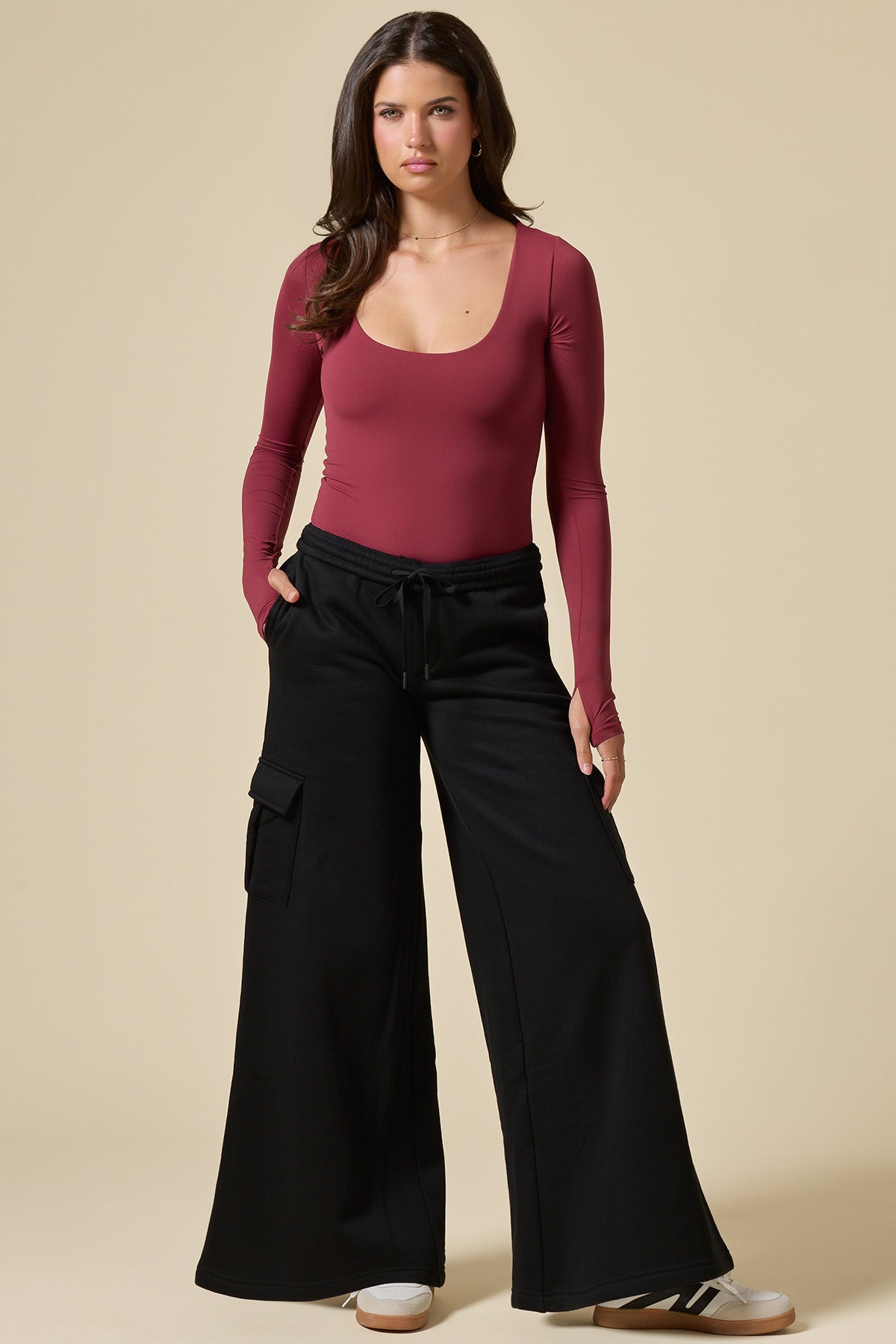 Scoop Me Off My Feet Bodysuit - Crimson