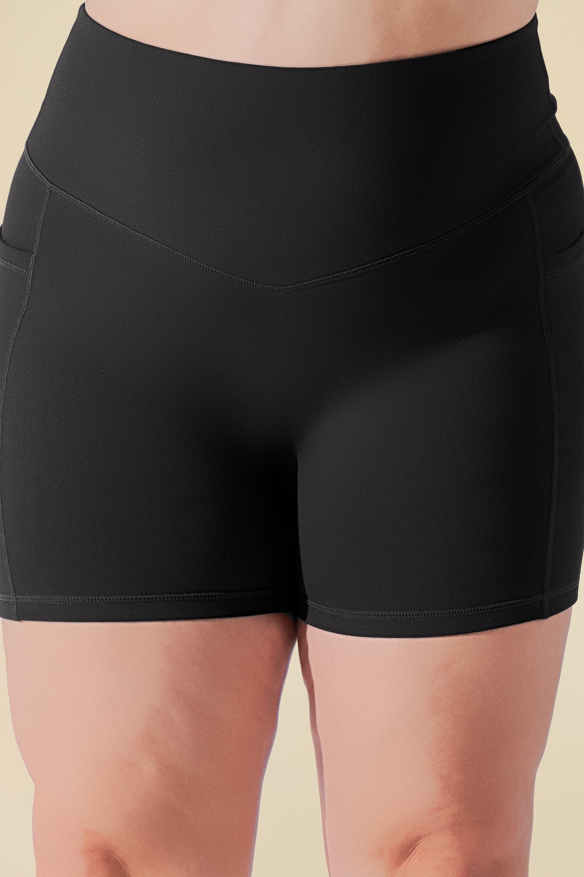 Supersculpt™ Midi Short with Pockets - Black – POPFLEX®
