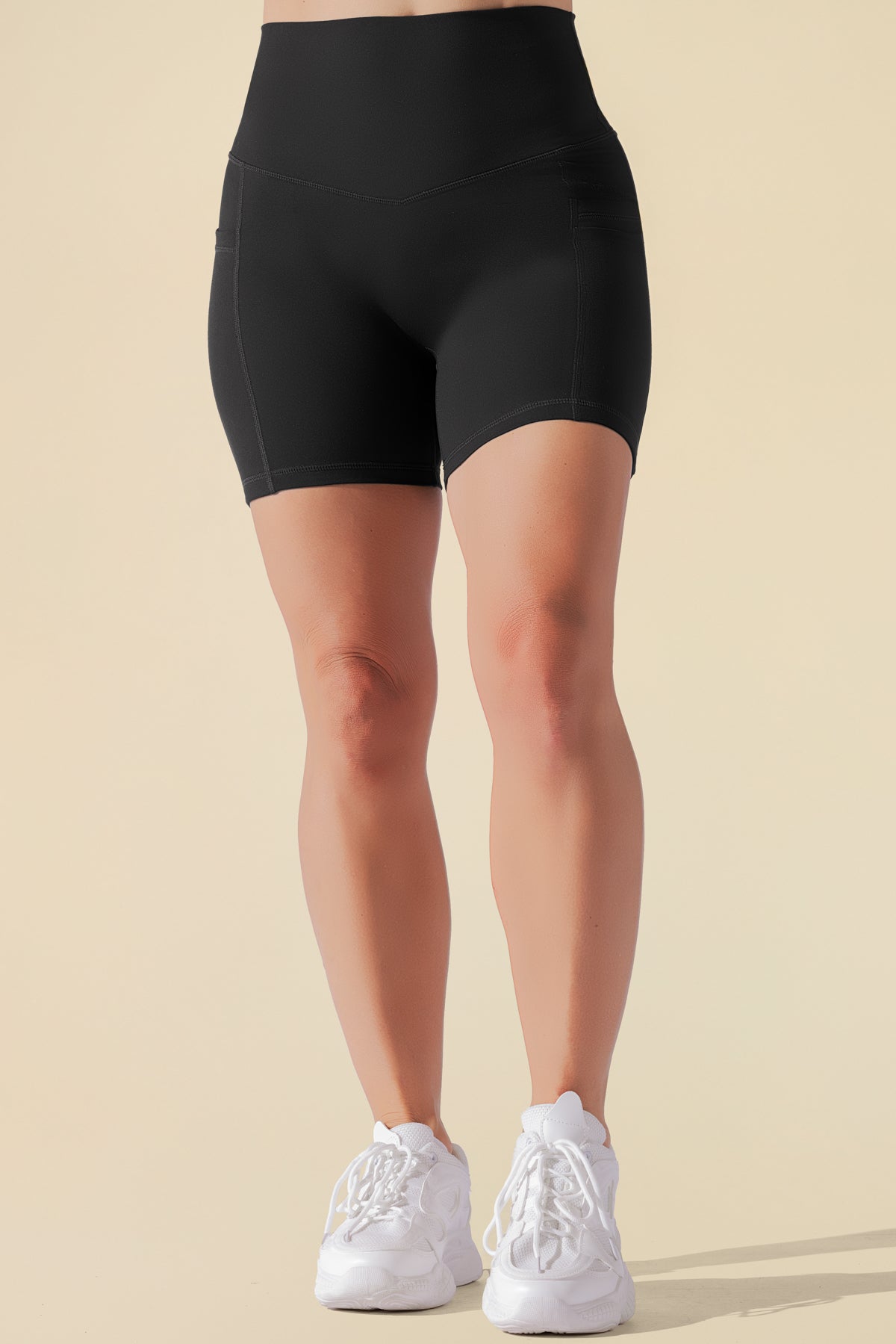 Supersculpt™ Midi Short with Pockets - Black – POPFLEX®