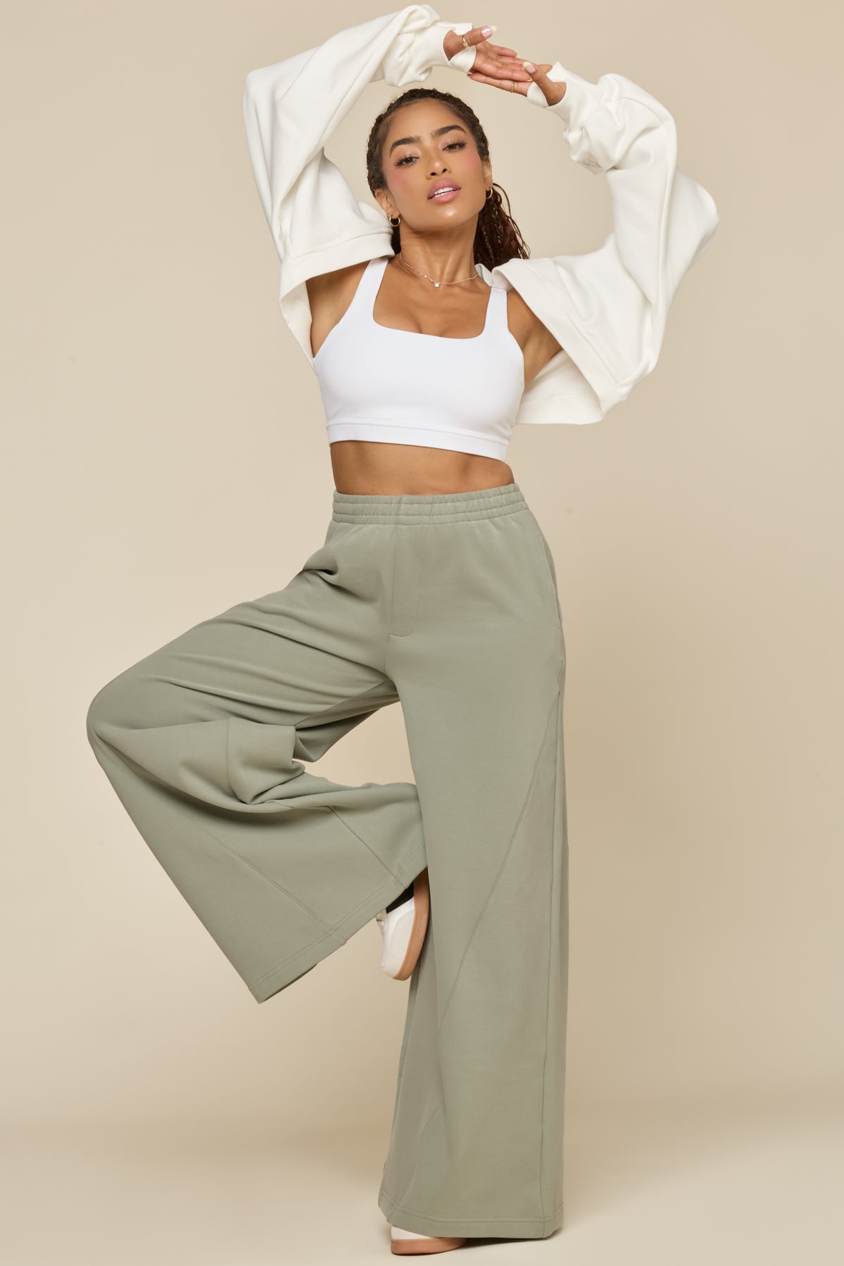 Superwide Sweatpant - Light Sage