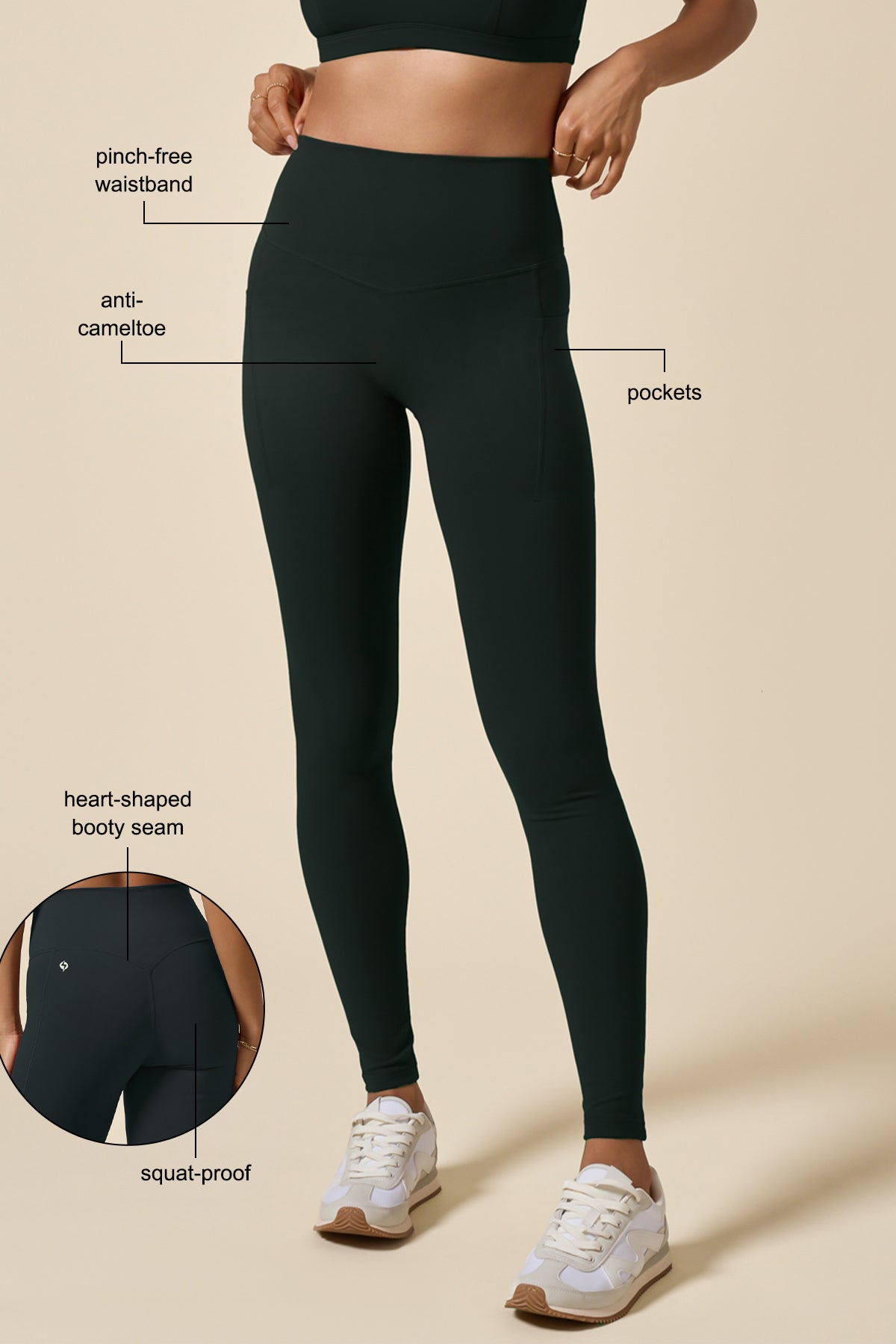 Supersculpt™ Legging with Pockets - Smoky Grey – POPFLEX®