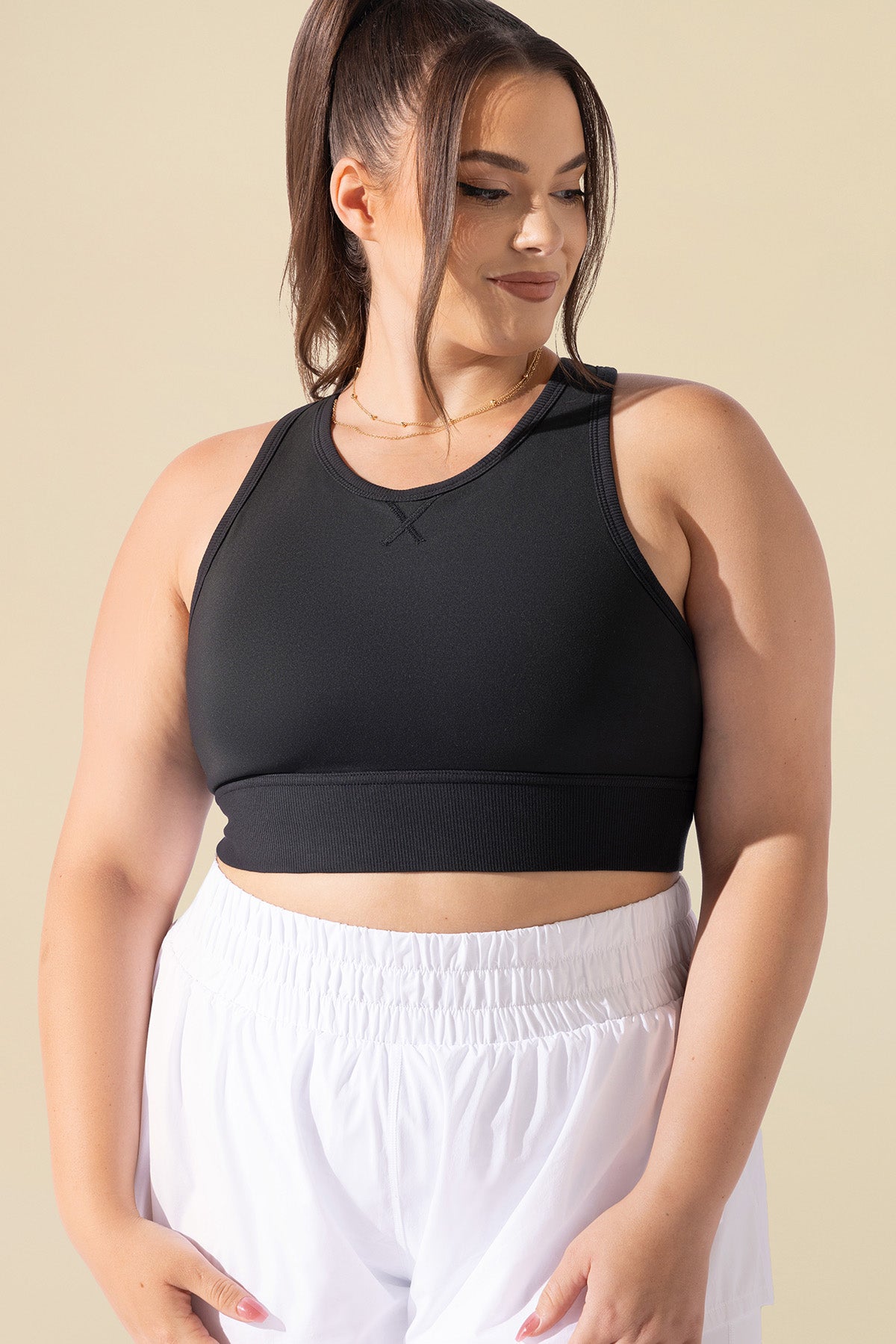トップス Poppo Sweat Sesh Crop Top - Black – POPFLEX®