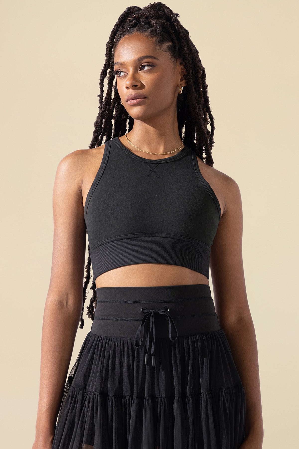 Sweat Sesh Crop Top - Black – POPFLEX®