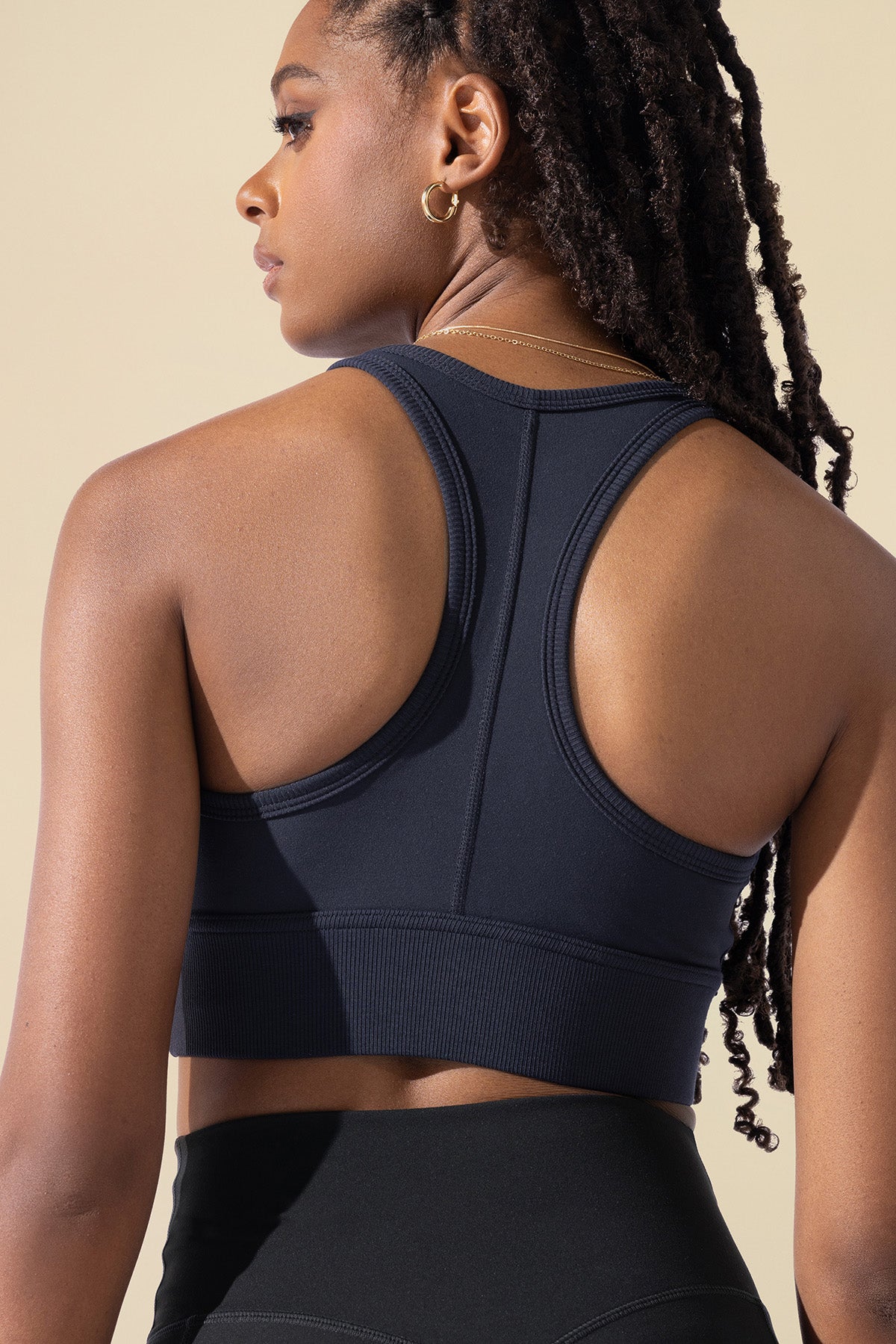 Sweat Sesh Crop Top Smoky