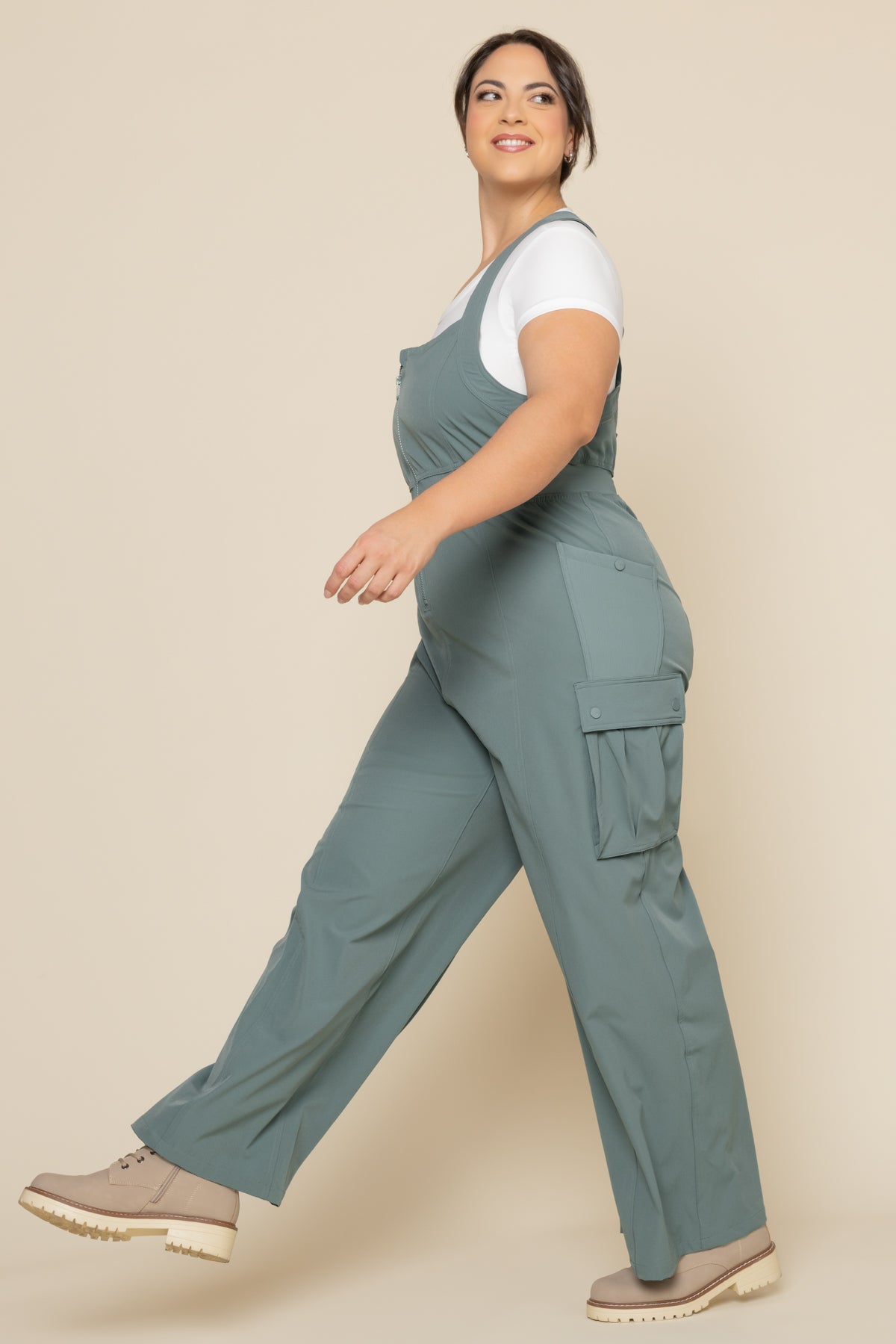 Take a Hike Overalls - Fog Green