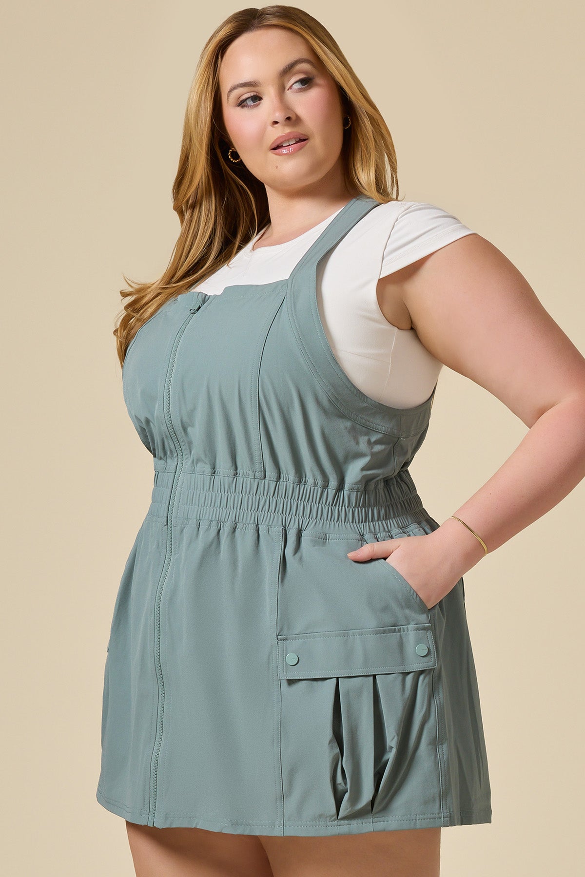 Take a Hike Dress Set - Fog Green