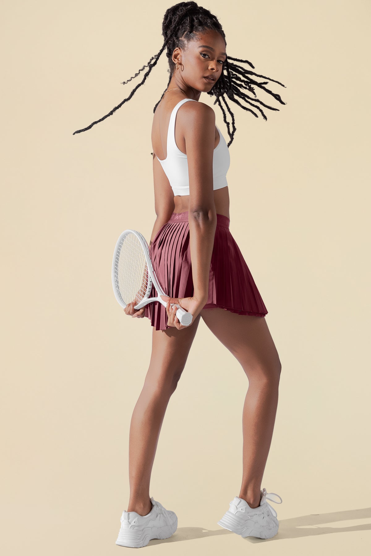 Ace ‘em Pleated Skort - Desert Rose