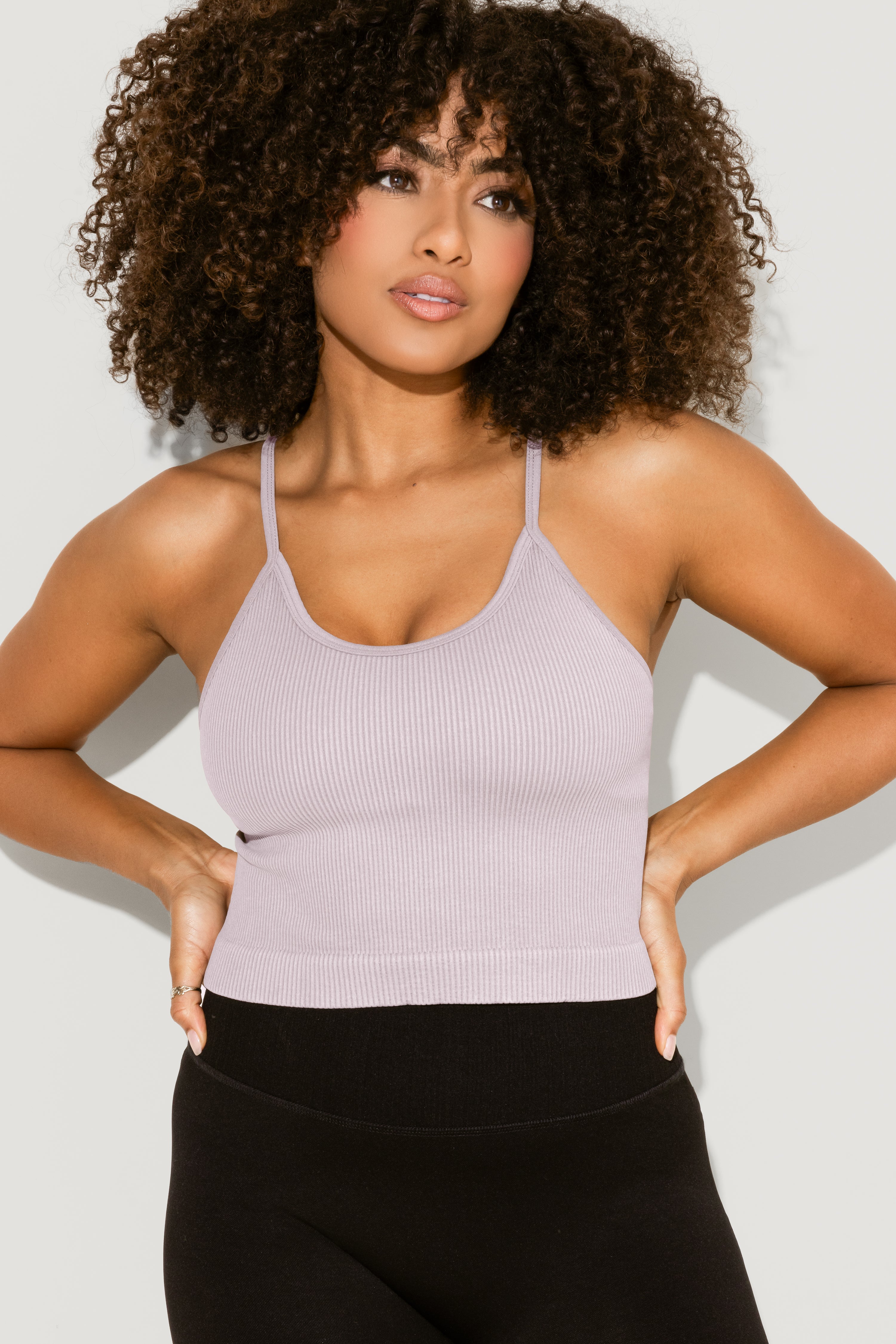 HATOPANTS Women's Sleeveless Racerback Crop Tank Top – Soft Cotton Spandex Camisole For Casual Basics