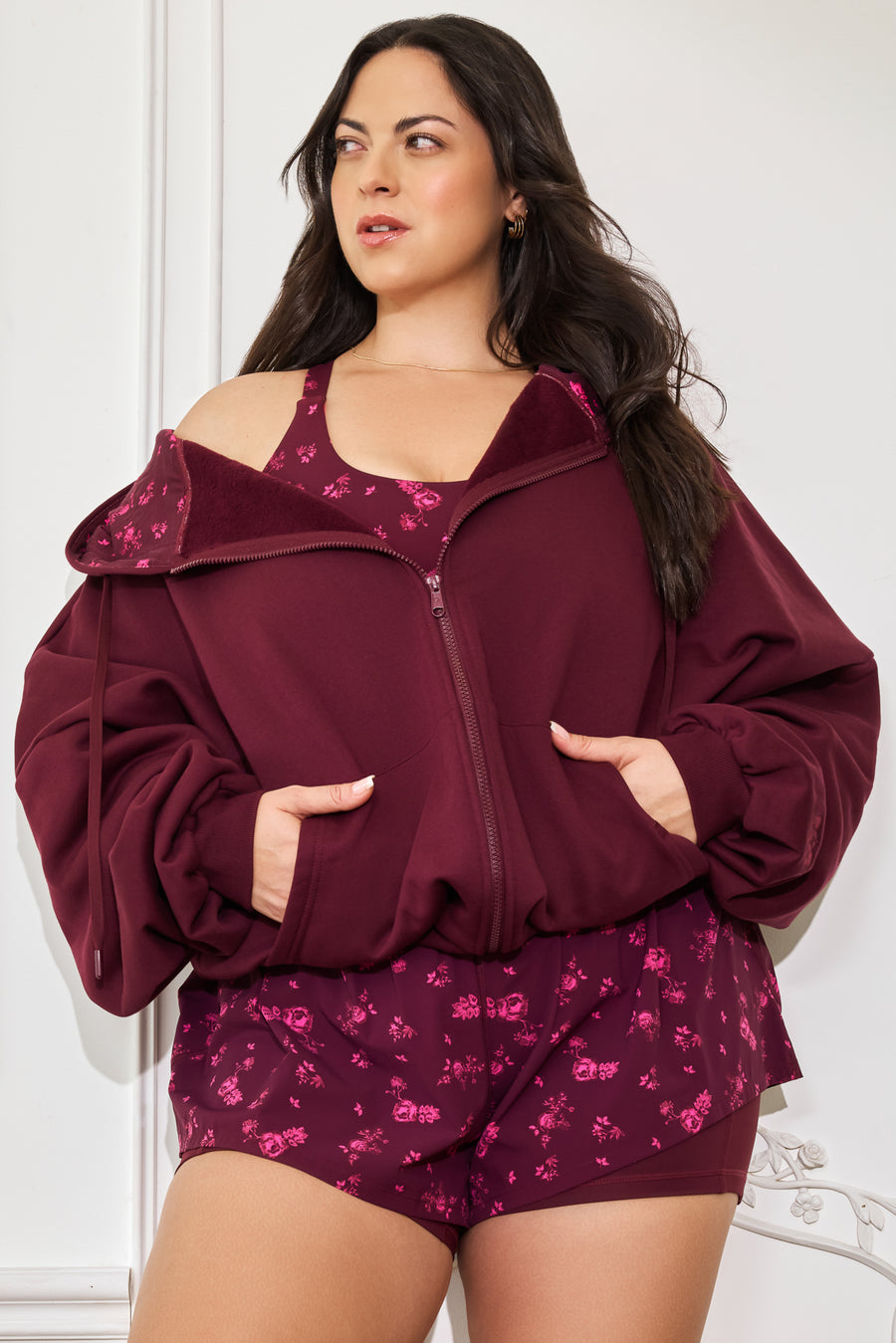 Zip Cloud Hoodie - Fleur d'amour