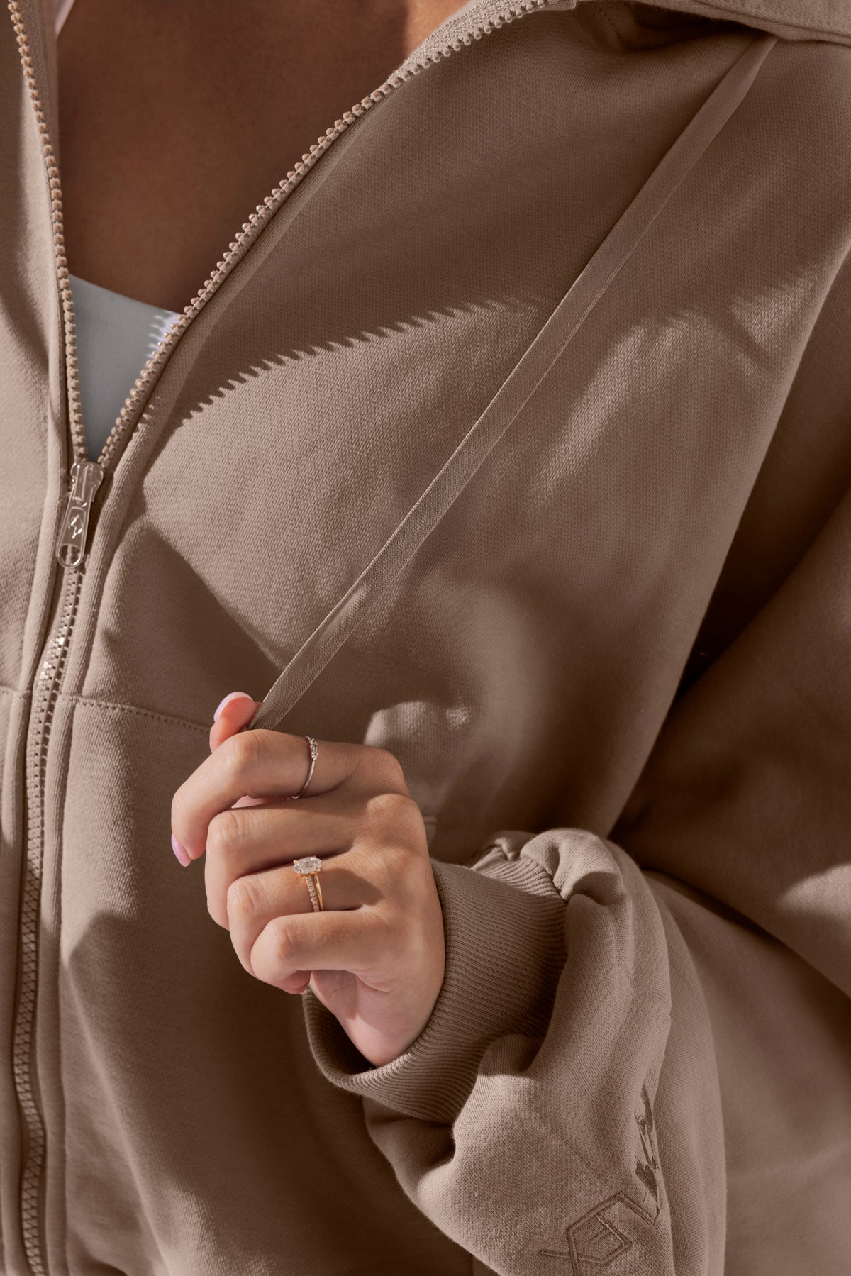 Zip Cloud Hoodie - Taupe – POPFLEX®