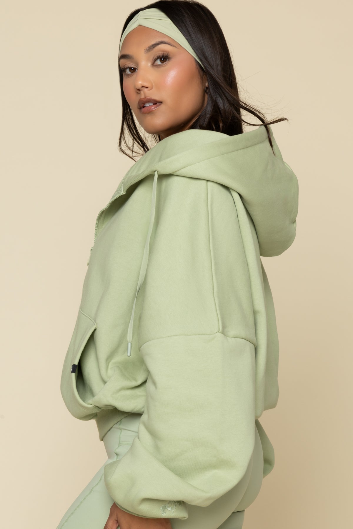 Zip Cloud Hoodie - Pistachio – POPFLEX®
