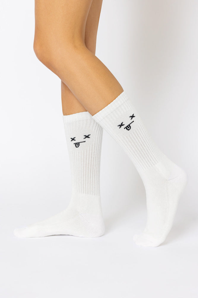 Dead Face Mid Calf Gym Socks