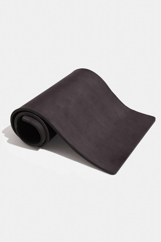 CloudCushion Vegan Suede Yoga Mat Black Thick - Main Image