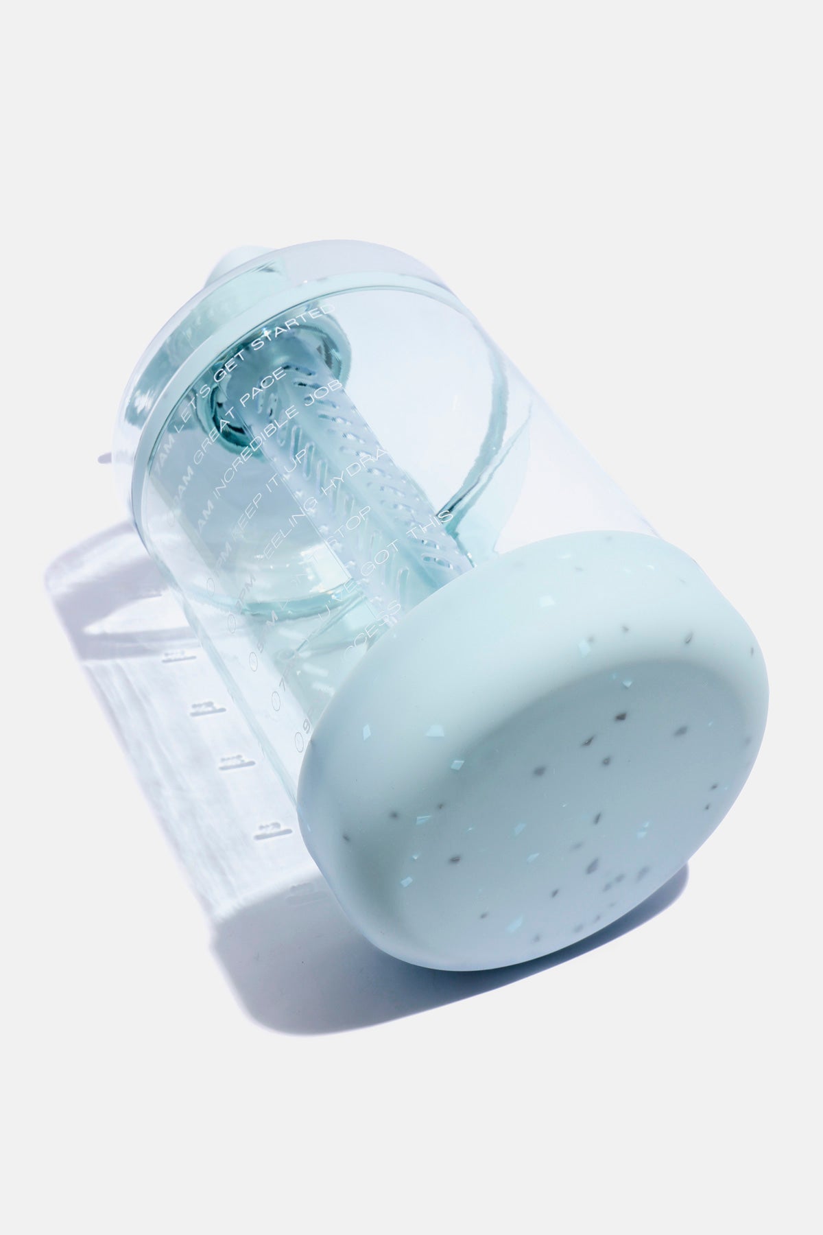 POPFLEX Ready Set Glow Gallon Timer Bottle with Fruit Infuser - Blue Terrazzo