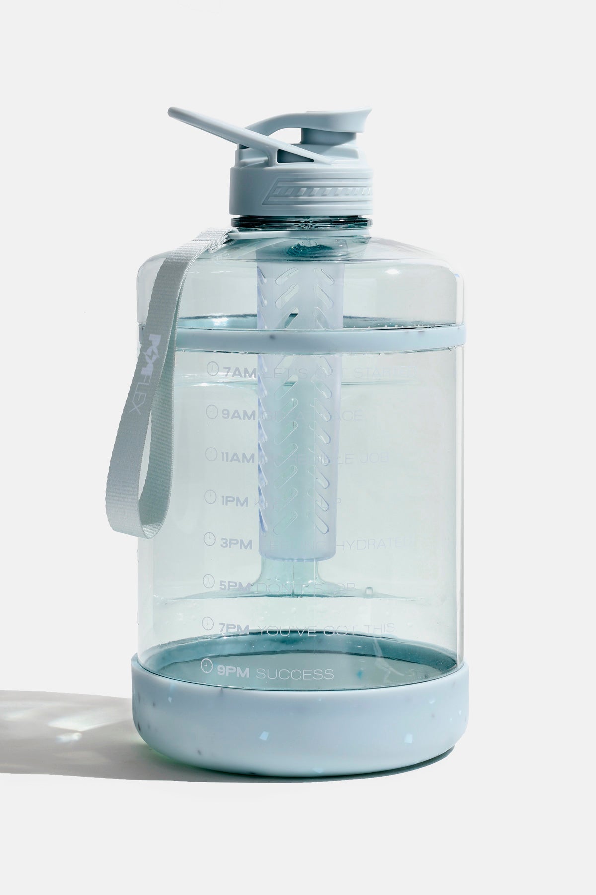 POPFLEX Ready Set Glow Gallon Timer Bottle + Bag Bundle - Mauve Bag Blue  Bottle