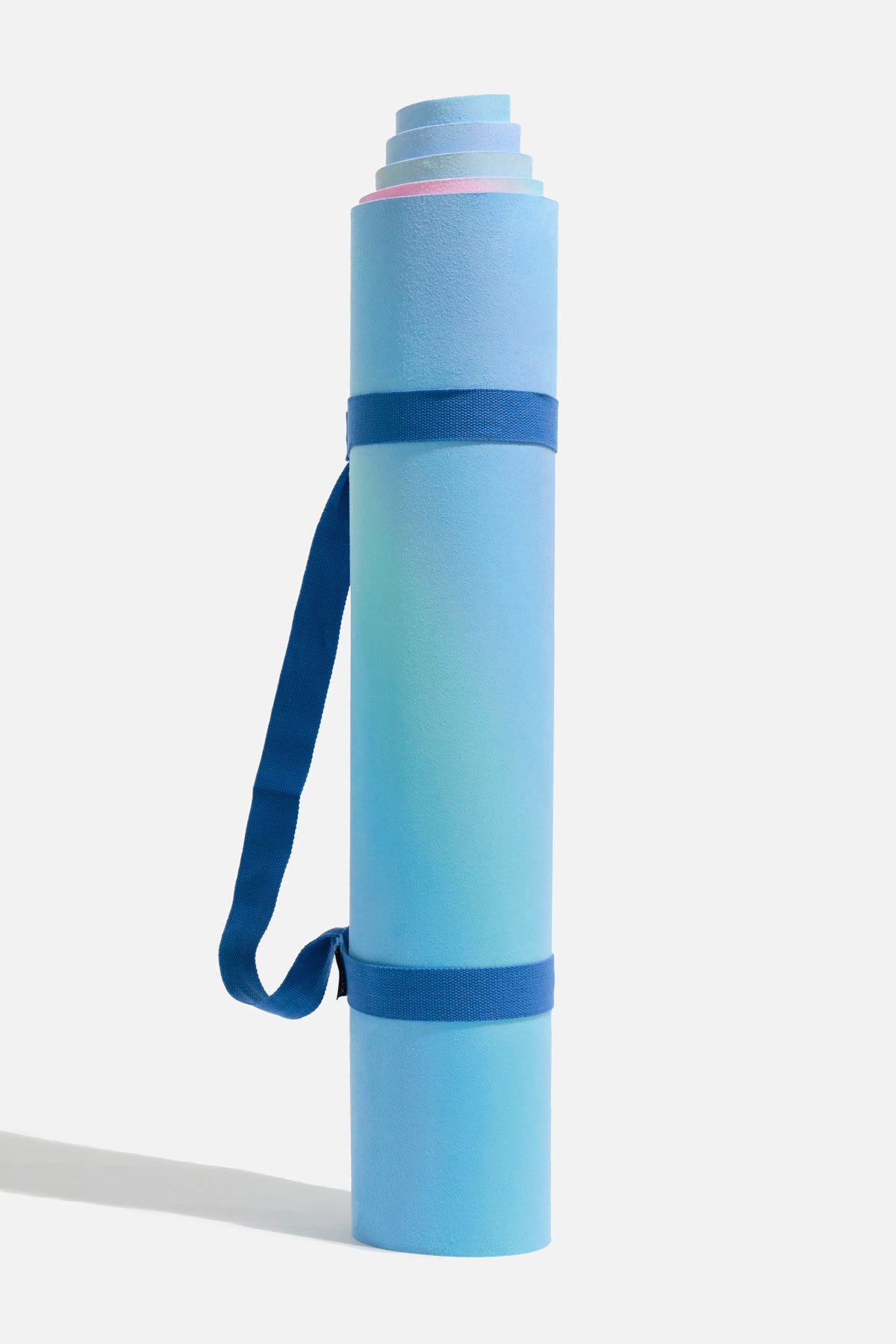 Danskin Suede Yoga Mat - Blue - 4mm