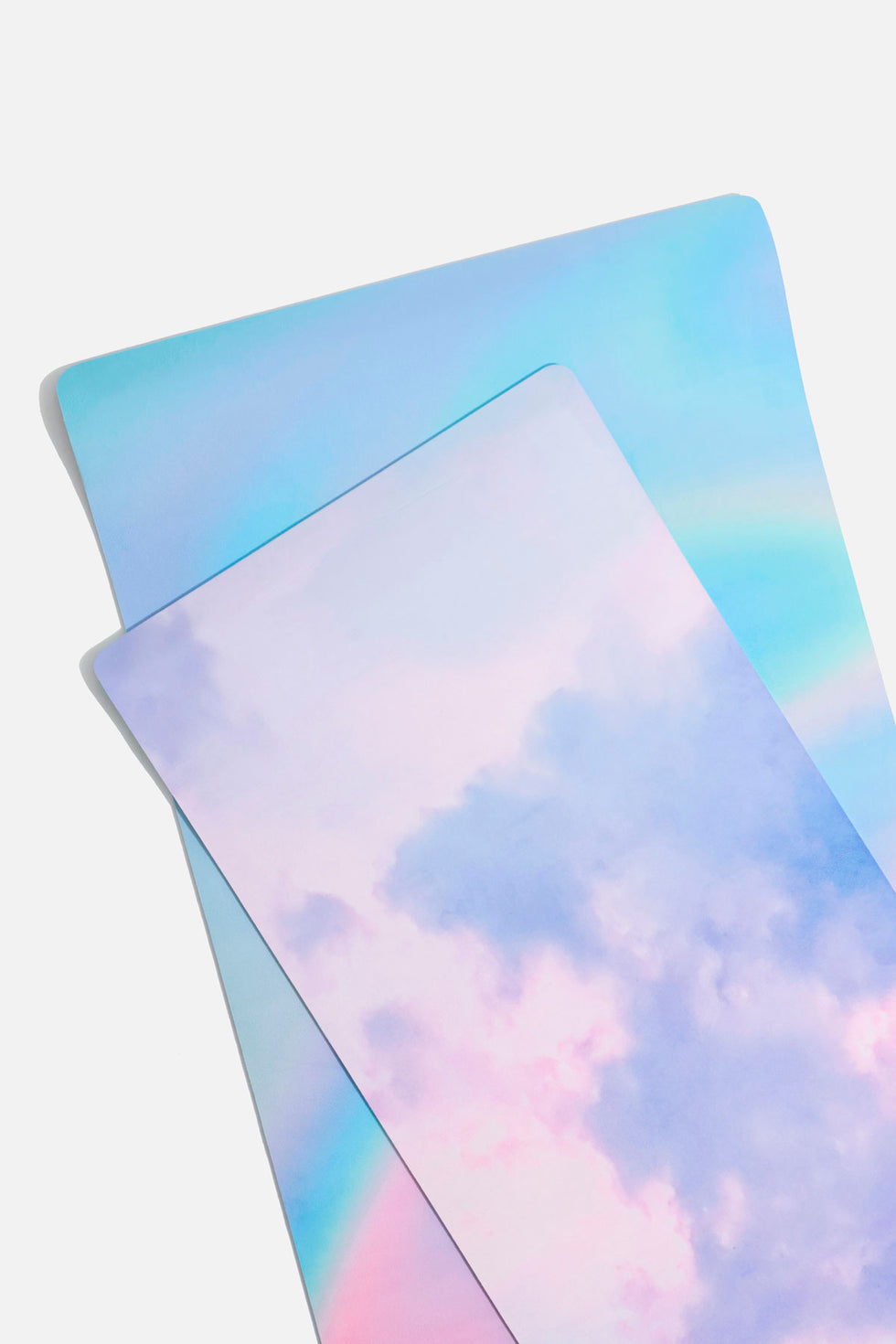 Super Wide 32” Vegan Suede Yoga Mat Holographic POPFLEX®