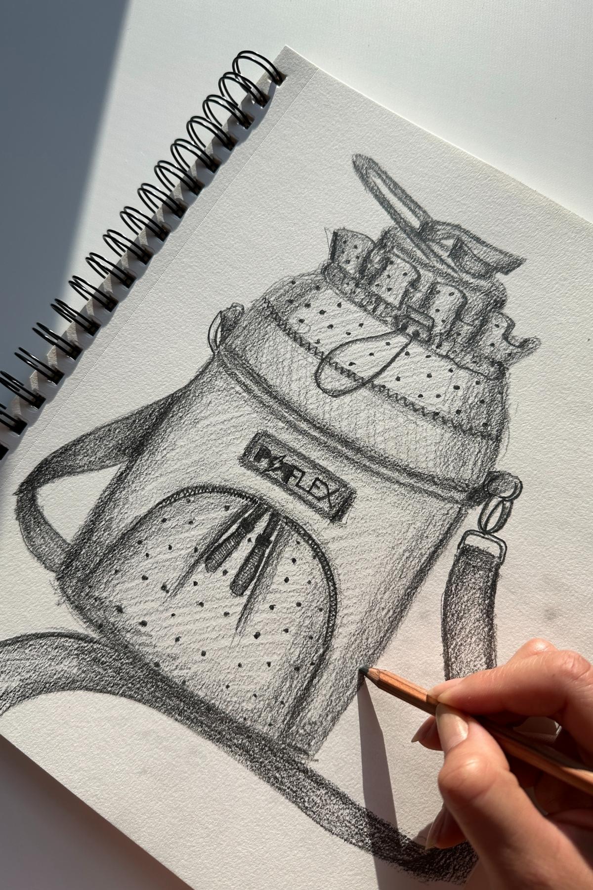 Bottle Bag sketch popflex