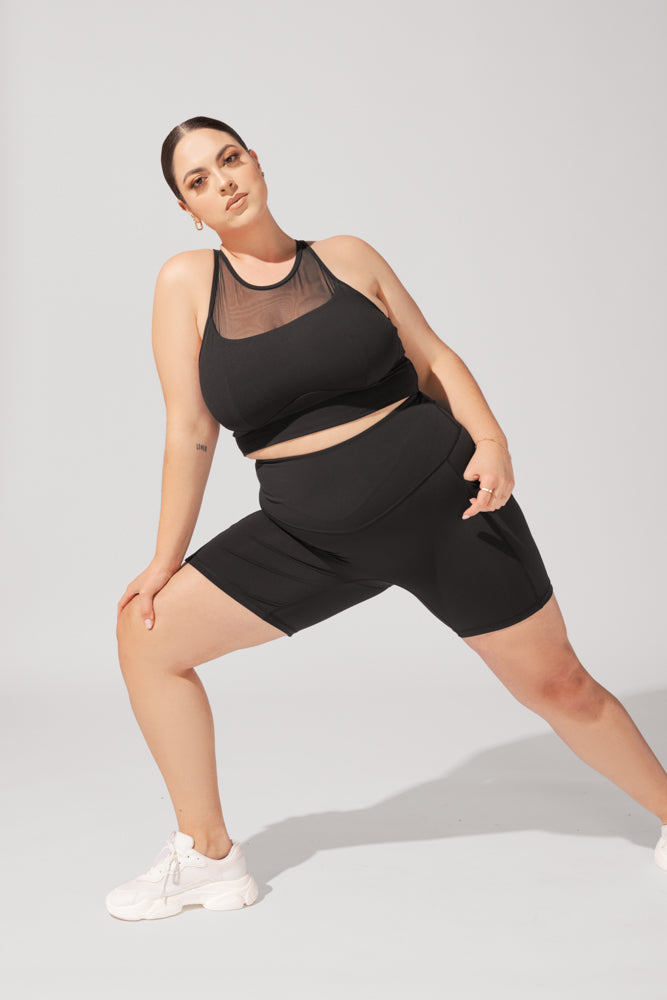 Supersculpt™ Biker Short with Pockets (Pet Hair Resistant) - Black