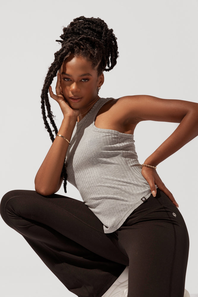 Not Your Typical Tank - Heather Grey – POPFLEX®