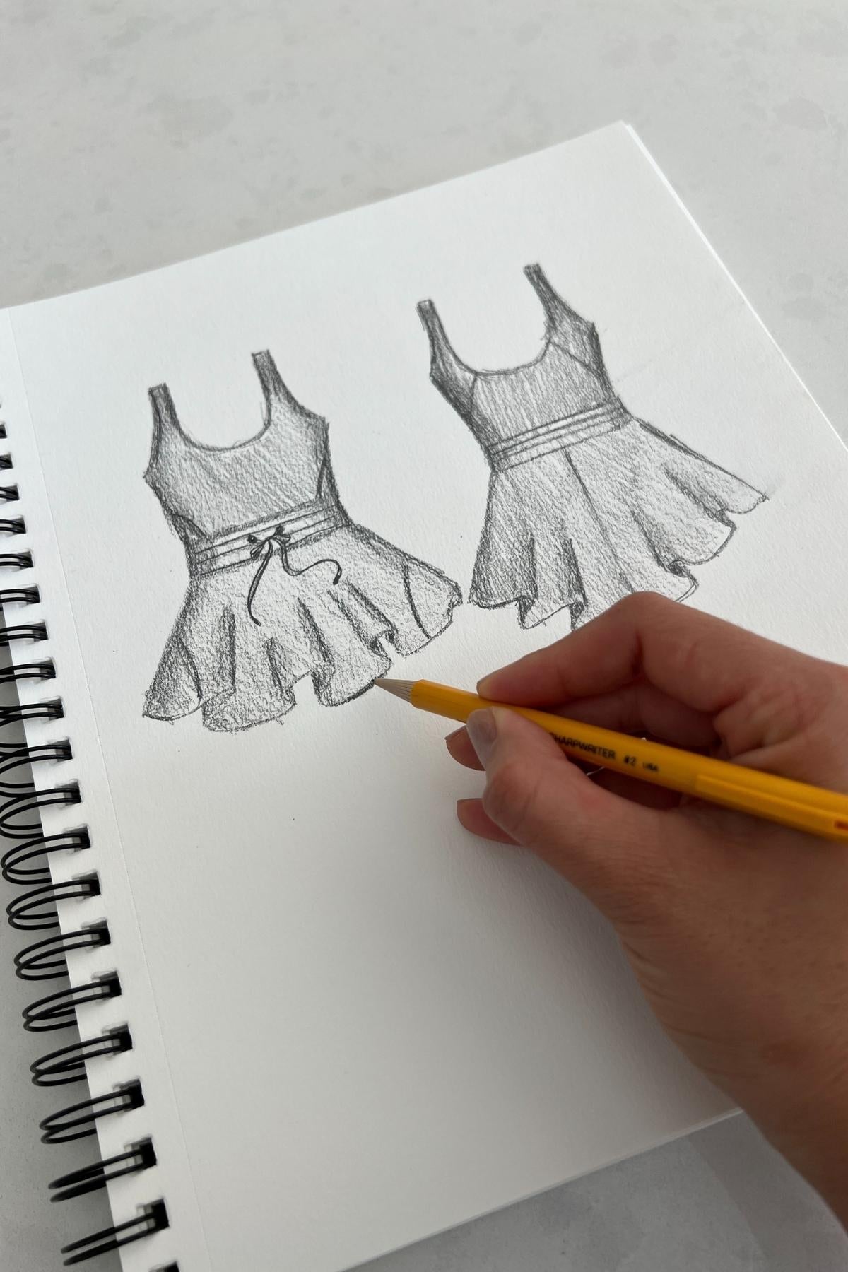 Twirl Dress sketch popflex